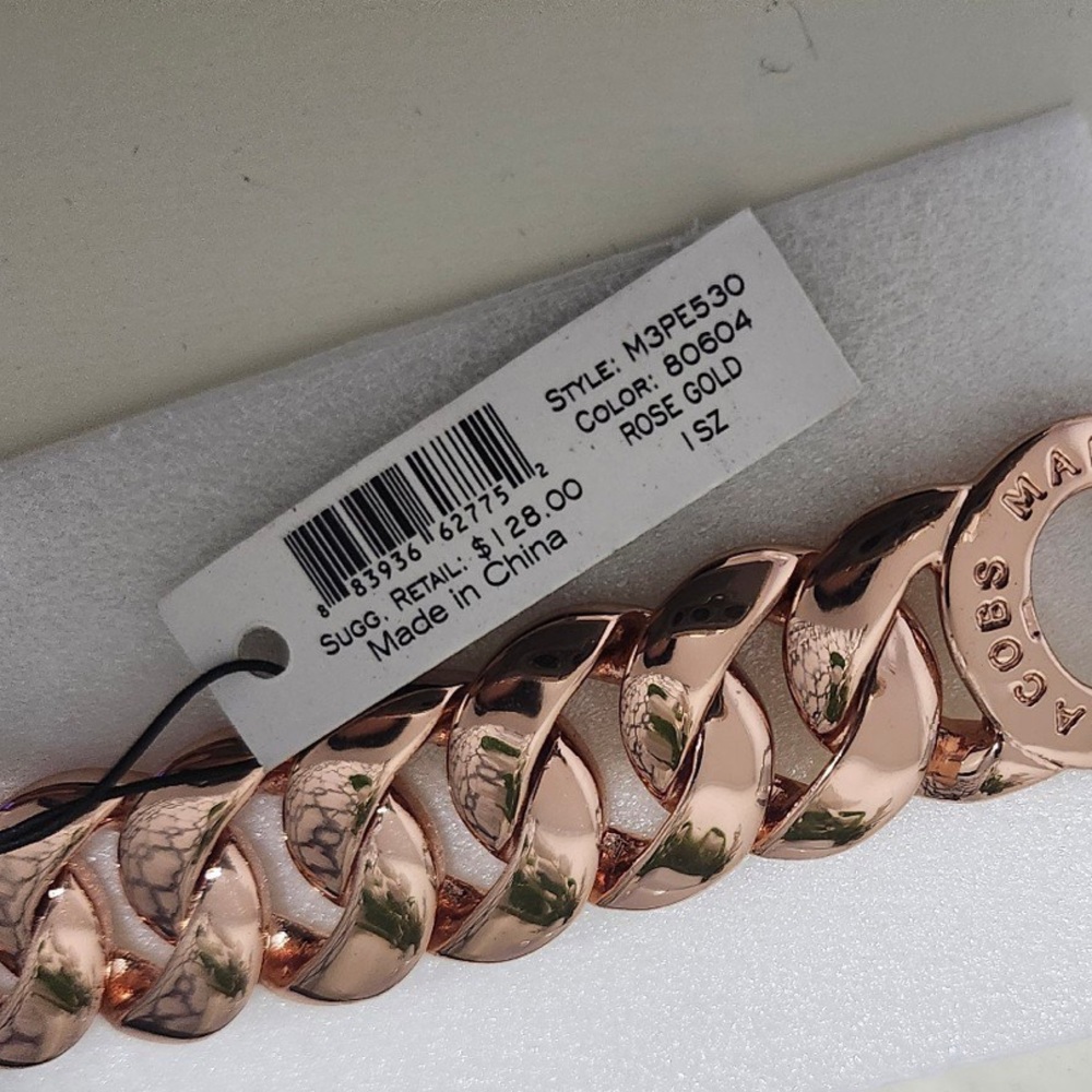 Marc Jacobs Rose Gold Chain Bracelet w/Dust Bag NWT - Picture 6 of 6